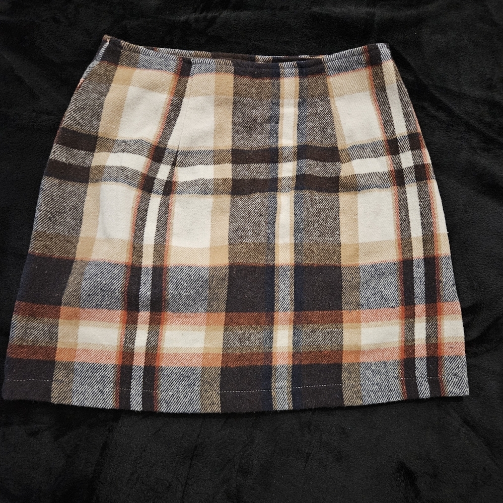 Shein Warm Plaid Skirt